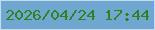 文字の大きさ：1、枠の色：c1dcf0、背景の色：6fa7d0、文字の色：308221 無料ブログパーツのブログ時計