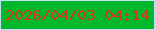 文字の大きさ：1、枠の色：c1e2f4、背景の色：00b82b、文字の色：d43914 無料ブログパーツのブログ時計