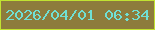 文字の大きさ：2、枠の色：c1e331、背景の色：8d7c3c、文字の色：70e0d3 無料ブログパーツのブログ時計