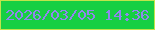 文字の大きさ：1、枠の色：c1e44b、背景の色：17cf43、文字の色：9086ee 無料ブログパーツのブログ時計
