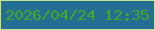 文字の大きさ：4、枠の色：c1e495、背景の色：236f94、文字の色：48a722 無料ブログパーツのブログ時計