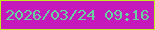 文字の大きさ：4、枠の色：c1ec1f、背景の色：c519bc、文字の色：69d0a0 無料ブログパーツのブログ時計