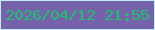 文字の大きさ：4、枠の色：c1ecf9、背景の色：7562ab、文字の色：1dc06c 無料ブログパーツのブログ時計