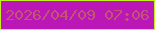 文字の大きさ：2、枠の色：c1f024、背景の色：bb17b6、文字の色：c35574 無料ブログパーツのブログ時計