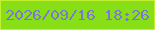 文字の大きさ：1、枠の色：c1f032、背景の色：89df16、文字の色：7a77d6 無料ブログパーツのブログ時計