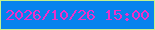 文字の大きさ：2、枠の色：c1f28e、背景の色：0683ed、文字の色：ed30c9 無料ブログパーツのブログ時計