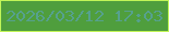 文字の大きさ：5、枠の色：c1f558、背景の色：4f9e3d、文字の色：56a18e 無料ブログパーツのブログ時計