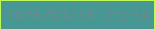 文字の大きさ：3、枠の色：c1f856、背景の色：479894、文字の色：688b8e 無料ブログパーツのブログ時計