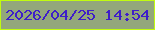 文字の大きさ：2、枠の色：c1fb0f、背景の色：93a77b、文字の色：3e1ec9 無料ブログパーツのブログ時計