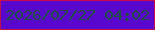 文字の大きさ：5、枠の色：c20e4a、背景の色：5907cd、文字の色：1f5143 無料ブログパーツのブログ時計