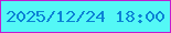 文字の大きさ：3、枠の色：c21dd0、背景の色：54f8f6、文字の色：0c82d5 無料ブログパーツのブログ時計