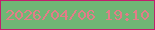 文字の大きさ：1、枠の色：c21f6d、背景の色：70b675、文字の色：e27d88 無料ブログパーツのブログ時計