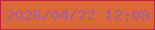 文字の大きさ：3、枠の色：c22143、背景の色：db6837、文字の色：a75da6 無料ブログパーツのブログ時計