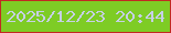 文字の大きさ：4、枠の色：c22a22、背景の色：7ecc25、文字の色：c6d0e6 無料ブログパーツのブログ時計