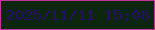 文字の大きさ：1、枠の色：c2349c、背景の色：0c270e、文字の色：270d68 無料ブログパーツのブログ時計