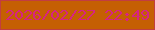 文字の大きさ：4、枠の色：c23d41、背景の色：c55f03、文字の色：d72382 無料ブログパーツのブログ時計