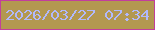 文字の大きさ：3、枠の色：c23e9c、背景の色：b39850、文字の色：b1b9fc 無料ブログパーツのブログ時計