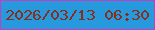 文字の大きさ：3、枠の色：c23ec2、背景の色：269adc、文字の色：852f1e 無料ブログパーツのブログ時計