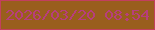 文字の大きさ：2、枠の色：c23f5e、背景の色：995e1d、文字の色：b73e7c 無料ブログパーツのブログ時計