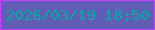 文字の大きさ：5、枠の色：c241ff、背景の色：615db6、文字の色：00aea1 無料ブログパーツのブログ時計