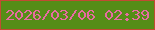 文字の大きさ：3、枠の色：c24b32、背景の色：558d17、文字の色：e76ca2 無料ブログパーツのブログ時計