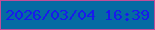 文字の大きさ：4、枠の色：c24d98、背景の色：056ba3、文字の色：181bec 無料ブログパーツのブログ時計