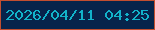 文字の大きさ：5、枠の色：c24e30、背景の色：07244b、文字の色：12b3ca 無料ブログパーツのブログ時計