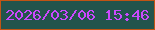 文字の大きさ：4、枠の色：c25414、背景の色：23544c、文字の色：cb49ff 無料ブログパーツのブログ時計