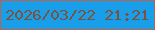 文字の大きさ：2、枠の色：c25f46、背景の色：199eea、文字の色：7b523c 無料ブログパーツのブログ時計