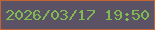 文字の大きさ：4、枠の色：c26334、背景の色：5b5265、文字の色：7fba53 無料ブログパーツのブログ時計