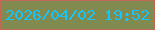 文字の大きさ：1、枠の色：c26758、背景の色：818b50、文字の色：16c5fc 無料ブログパーツのブログ時計