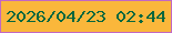 文字の大きさ：1、枠の色：c268c2、背景の色：fab73b、文字の色：05673f 無料ブログパーツのブログ時計