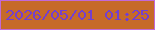 文字の大きさ：3、枠の色：c269d8、背景の色：c66a29、文字の色：733fd0 無料ブログパーツのブログ時計