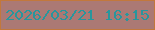 文字の大きさ：1、枠の色：c2783c、背景の色：ab7974、文字の色：28969d 無料ブログパーツのブログ時計