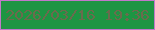 文字の大きさ：3、枠の色：c278ca、背景の色：1e9543、文字の色：6a6b4d 無料ブログパーツのブログ時計
