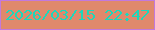 文字の大きさ：2、枠の色：c279dd、背景の色：e0896c、文字の色：1bd8bc 無料ブログパーツのブログ時計