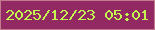 文字の大きさ：2、枠の色：c27a8d、背景の色：922963、文字の色：c5f550 無料ブログパーツのブログ時計