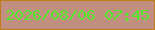 文字の大きさ：4、枠の色：c27c15、背景の色：c08f7f、文字の色：55e82b 無料ブログパーツのブログ時計