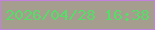 文字の大きさ：5、枠の色：c281df、背景の色：a59d8d、文字の色：55dd68 無料ブログパーツのブログ時計