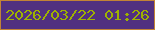 文字の大きさ：4、枠の色：c28336、背景の色：513080、文字の色：9eb200 無料ブログパーツのブログ時計