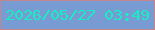 文字の大きさ：1、枠の色：c2868c、背景の色：799bd4、文字の色：16efc2 無料ブログパーツのブログ時計