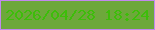文字の大きさ：1、枠の色：c289ee、背景の色：6da83b、文字の色：3dbd0a 無料ブログパーツのブログ時計