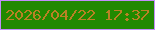 文字の大きさ：4、枠の色：c28df9、背景の色：218900、文字の色：b98125 無料ブログパーツのブログ時計