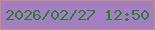 文字の大きさ：2、枠の色：c28e85、背景の色：a37fbf、文字の色：317c35 無料ブログパーツのブログ時計