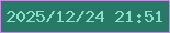 文字の大きさ：3、枠の色：c28fde、背景の色：287a68、文字の色：8ddfc9 無料ブログパーツのブログ時計