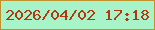 文字の大きさ：3、枠の色：c2902f、背景の色：a8f3c8、文字の色：b1390f 無料ブログパーツのブログ時計