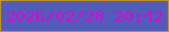 文字の大きさ：3、枠の色：c29122、背景の色：515cba、文字の色：d807d0 無料ブログパーツのブログ時計