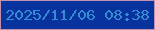 文字の大きさ：1、枠の色：c291ae、背景の色：08329d、文字の色：358cd2 無料ブログパーツのブログ時計