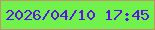 文字の大きさ：3、枠の色：c29271、背景の色：71f14b、文字の色：5b14e5 無料ブログパーツのブログ時計