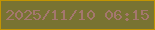 文字の大きさ：4、枠の色：c29402、背景の色：787332、文字の色：a4776e 無料ブログパーツのブログ時計